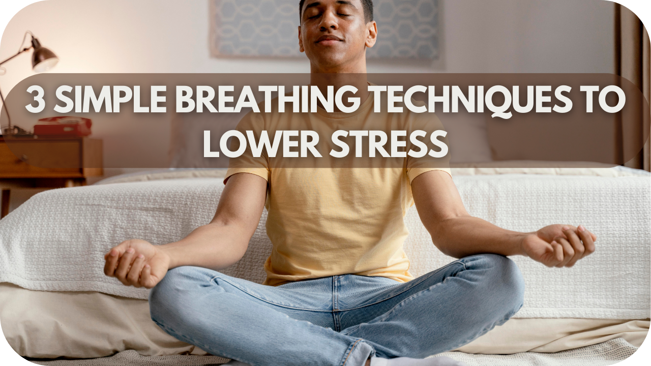 Illustration of Simple Breathing Techniques For Focus