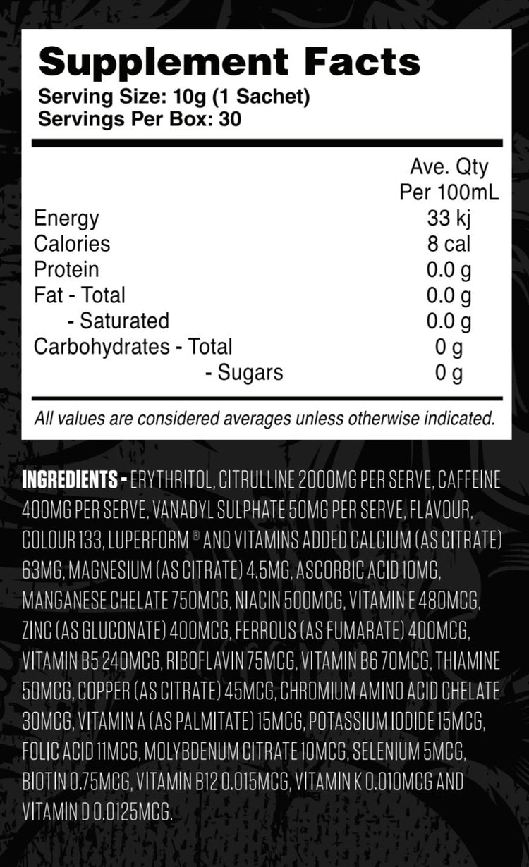 HELL PRE WORKOUT - 30 PACK